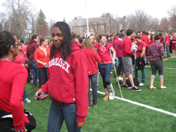 Williston students wear red